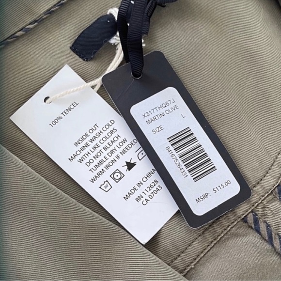 MAX Jeans Waterfall Drawstring Waist Duster Jacket - Lg NWT - Picture 10 of 10